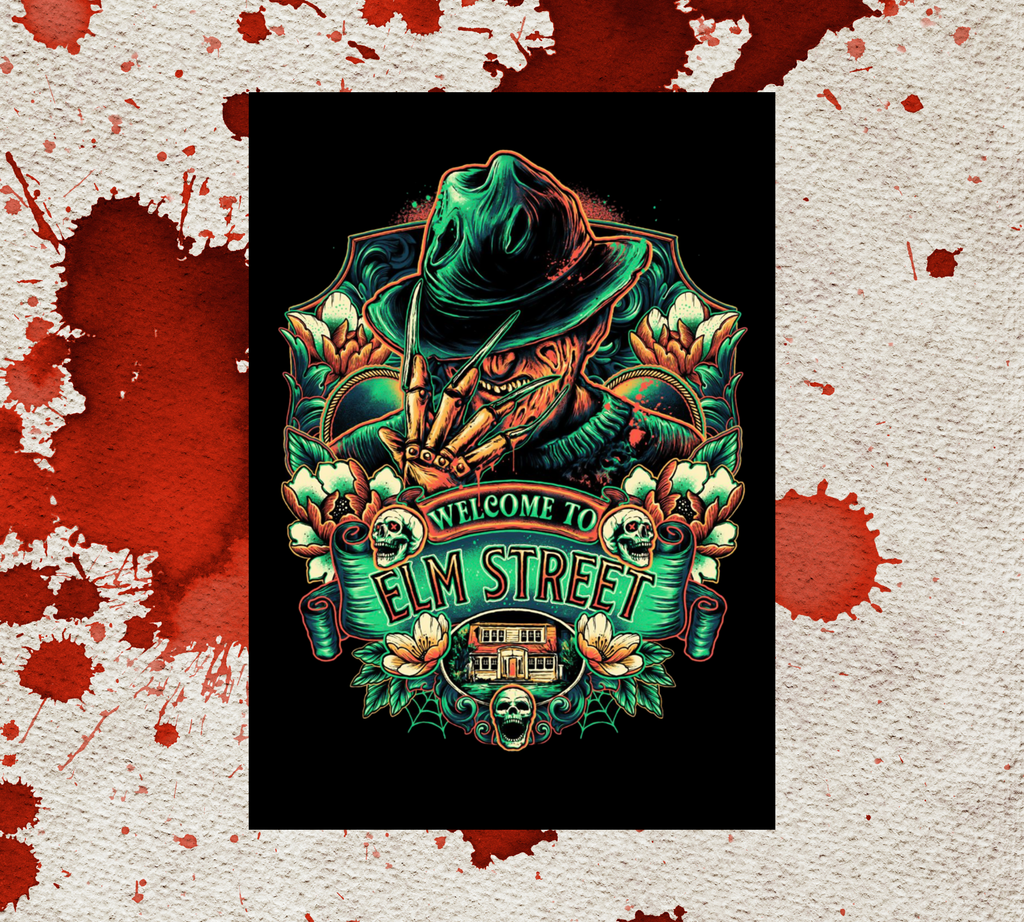 Freddy Krueger Horror Legends| Halloween Greeting Card | Blank 5x7 Card With Envelope.