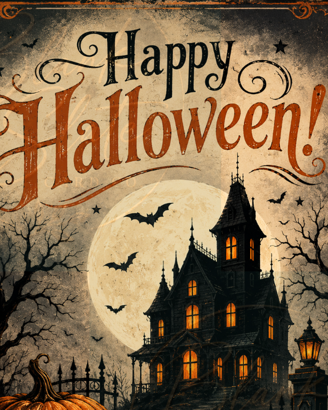 Hocus Pocus | Spooky Halloween Greeting Card Stationery | Blank 5x7 Card With Envelope