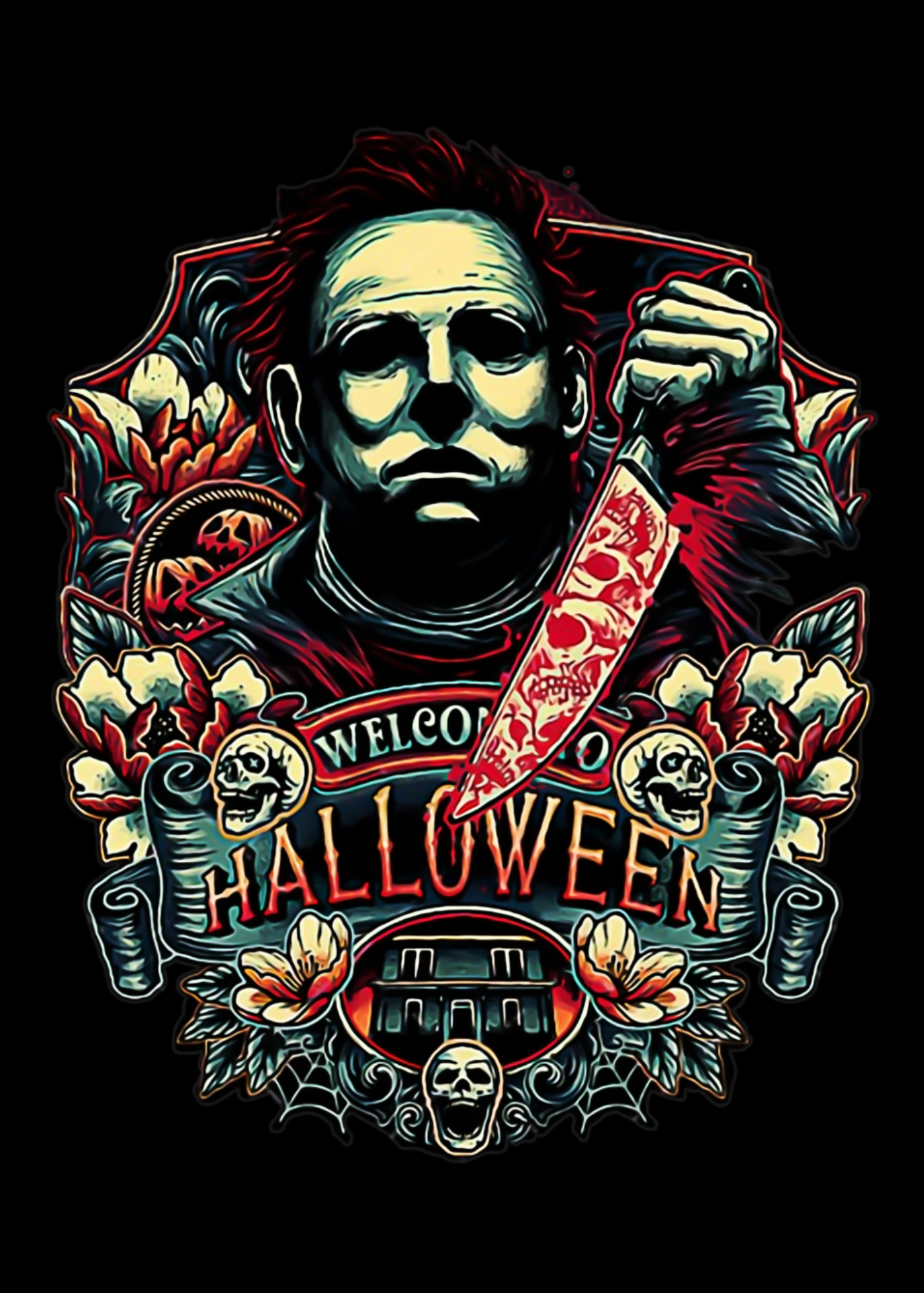 Michael Myers Horror Legends | Halloween Greeting Card |Blank 5x7 Card With Envelope