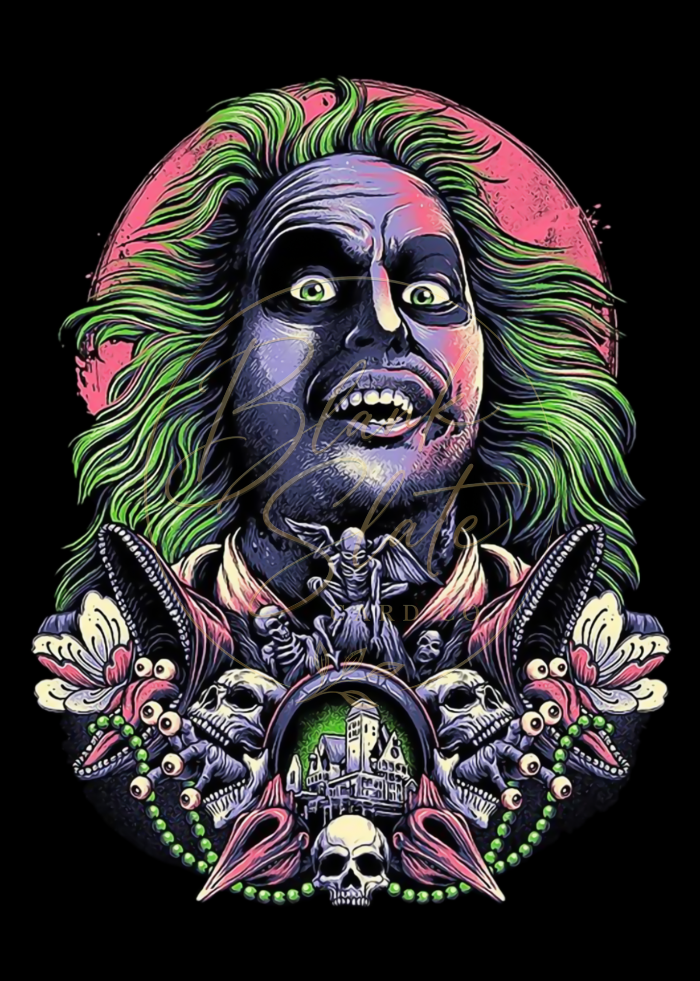 Beetlejuice Horror Legends | Halloween Greeting Card | Blank 5x7 Card With Envelope