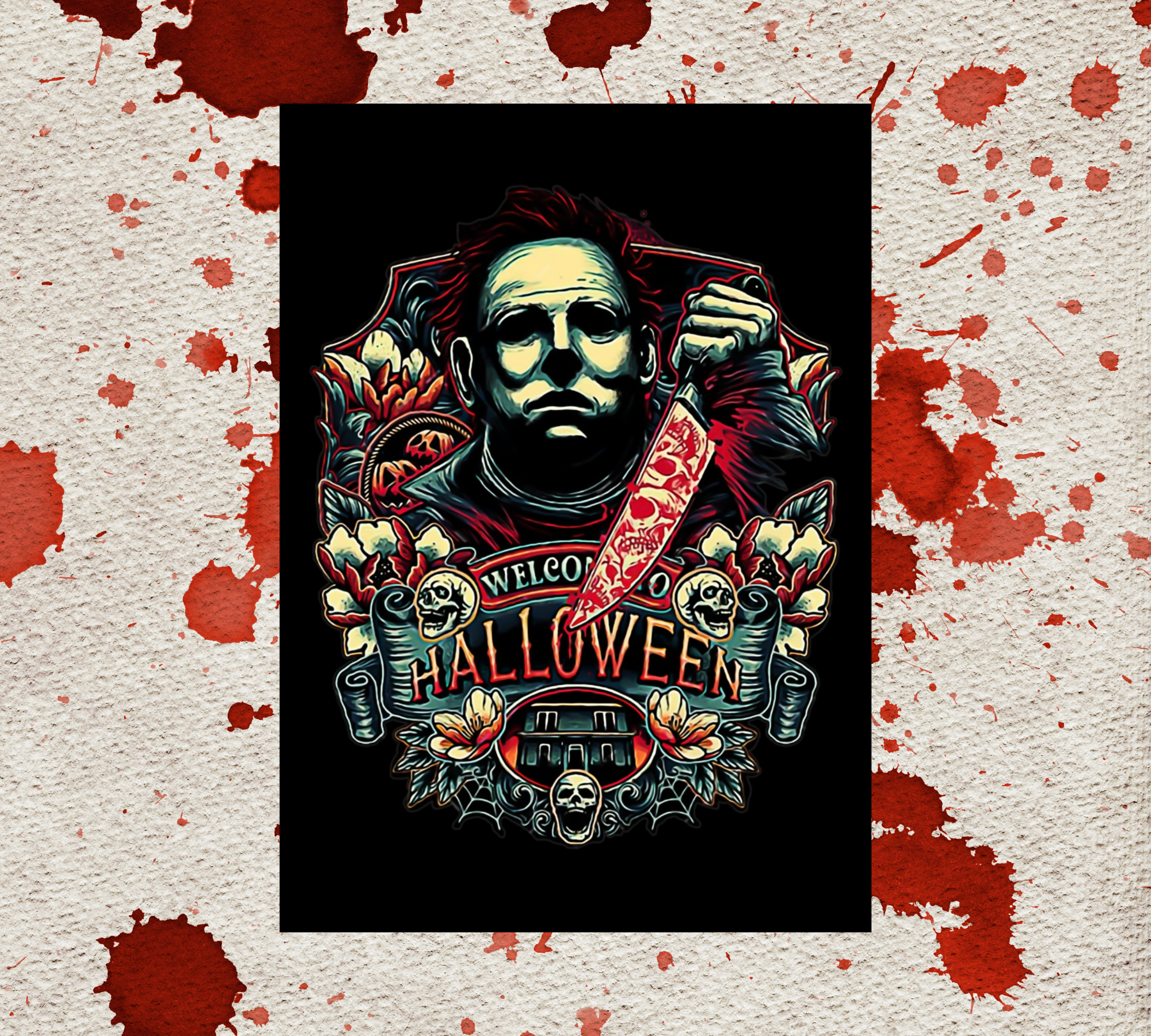 Michael Myers Horror Legends | Halloween Greeting Card |Blank 5x7 Card With Envelope