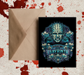 Pinhead Horror Legends | Halloween Greeting Card | Blank 5x7 Card With Envelope
