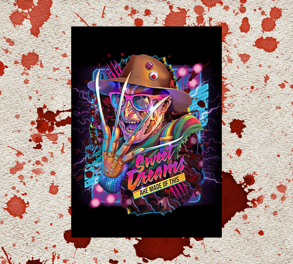Freddy Krueger Sweet Dreams Horror Legends | Halloween Greeting Card | Blank 5x7 Card with Envelope