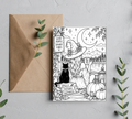 Blank Slate Card Co. Halloween coloring card product image