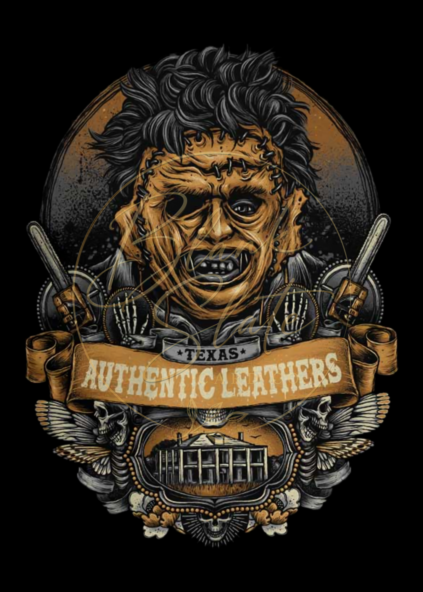 Leatherface Horror Legends | Halloween Greeting Card | Blank 5x7Card With Envelope