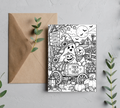 Blank Slate Card Co. Halloween coloring card product image