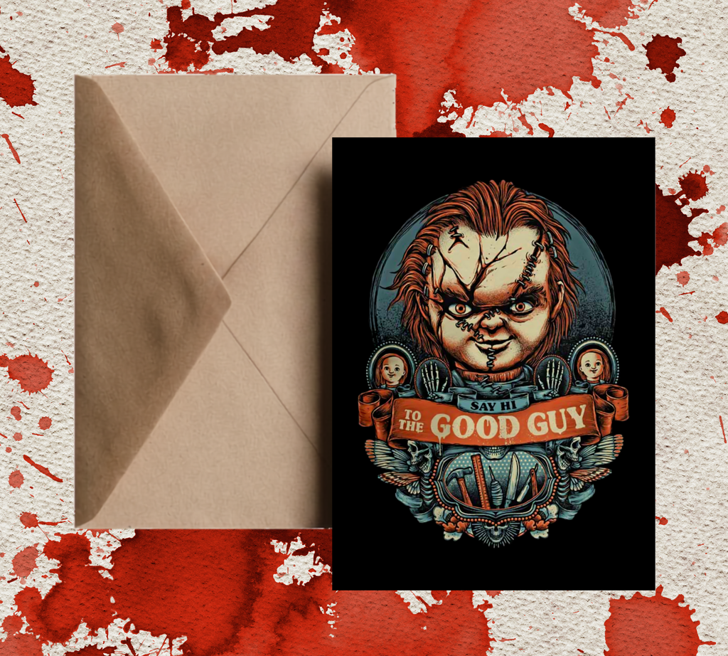 Chucky, The Good Guy Halloween Horror Legends | Greeting Card | Blank 5x7 Card With Envelope