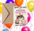 You’re Just More Experienced Funny Cat Birthday Card | Birthday Greeting Card | Blank 5x7 Card With Envelope