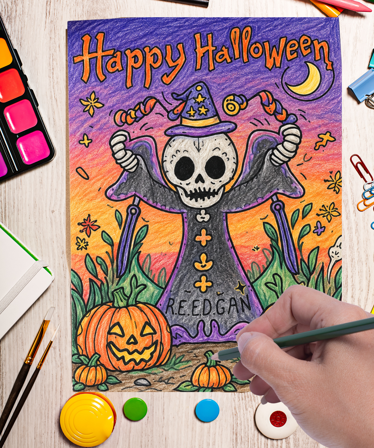 Blank Slate Card Co. Halloween greeting card product image