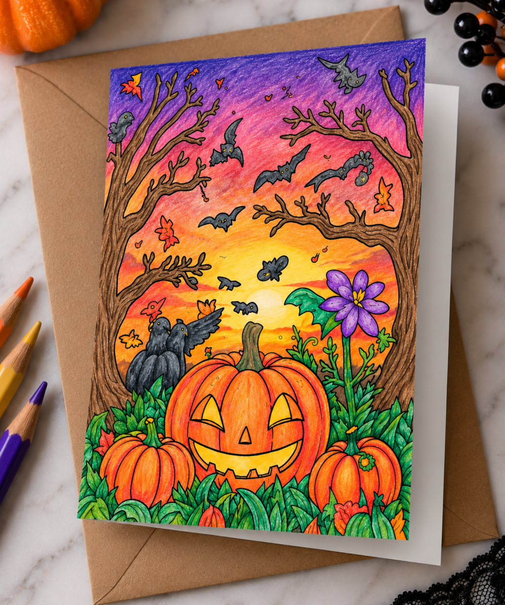 Blank Slate Card Co. Halloween greeting card product image
