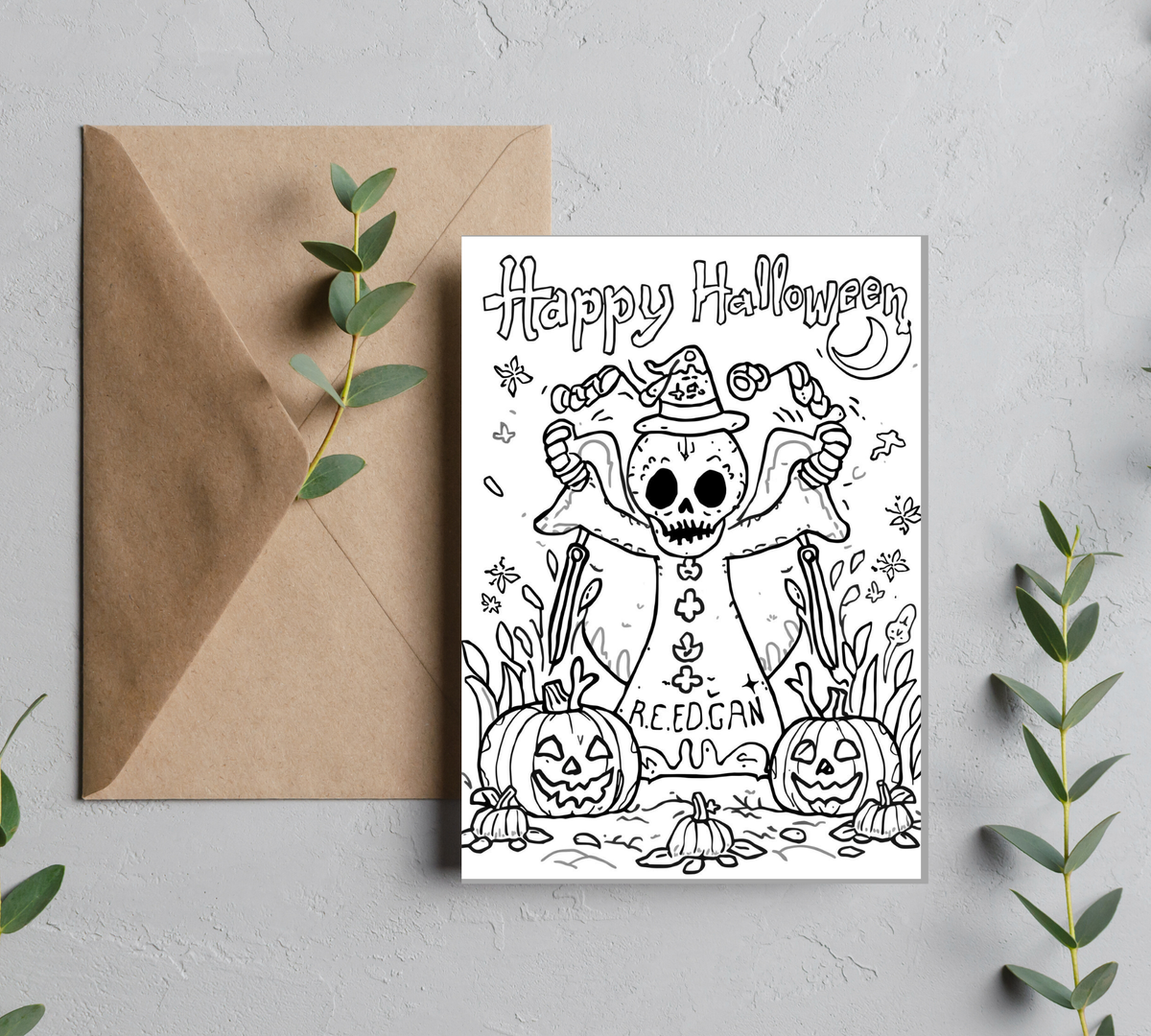Blank Slate Card Co. Halloween greeting card product image
