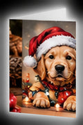 Let It Snow Snowman 5 x 7 Christmas greeting card