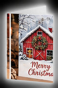 Santa Paws Dog 5 x 7 Christmas greeting card