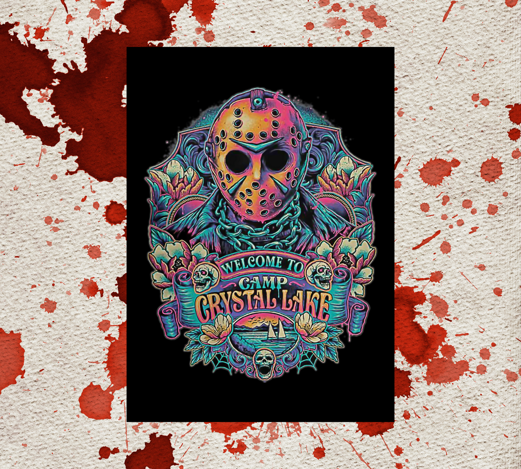 Jason Voorhees Camp Crystal Lake Halloween Horror Legends | Halloween Greeting Card | Blank 5x7 Card With Envelope