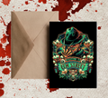 Freddy Krueger Horror Legends| Halloween Greeting Card | Blank 5x7 Card With Envelope.