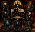 Horror Legends Card Collections | Iconic Halloween Villains | Blank Horror Stationery Set of 16 Cards