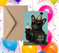 Another Year of Awesome Funny French Bulldog | Birthday Card | Blank 5x7 Card With Envelope