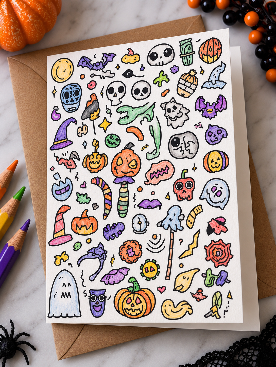 Blank Slate Card Co. Halloween greeting card product photo