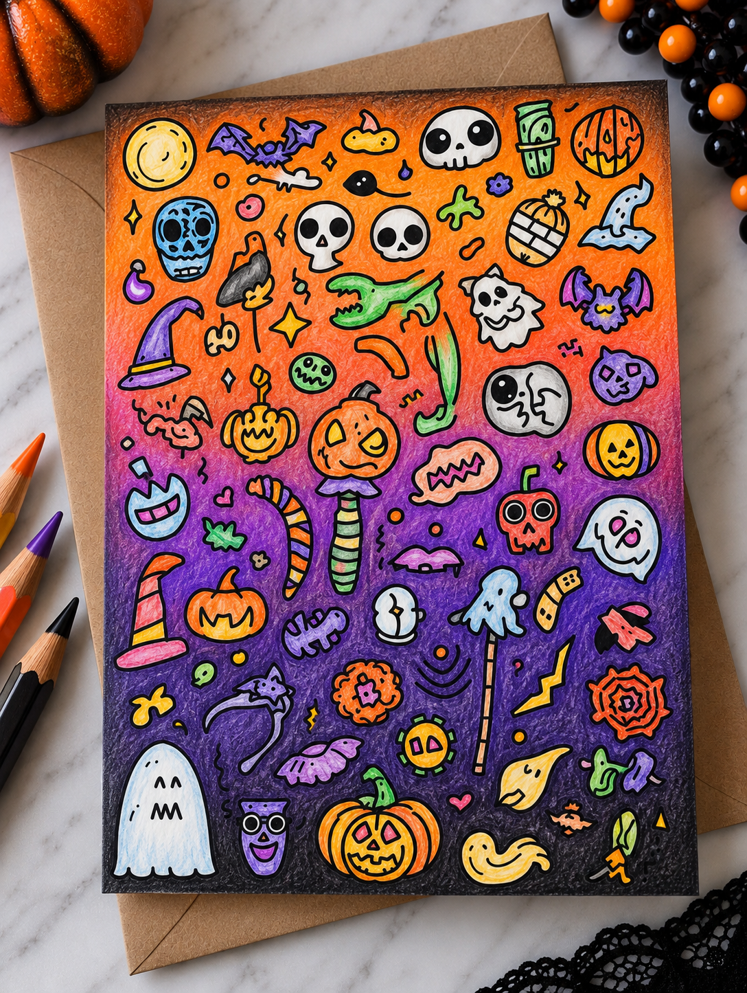 Blank Slate Card Co. Halloween greeting card product photo