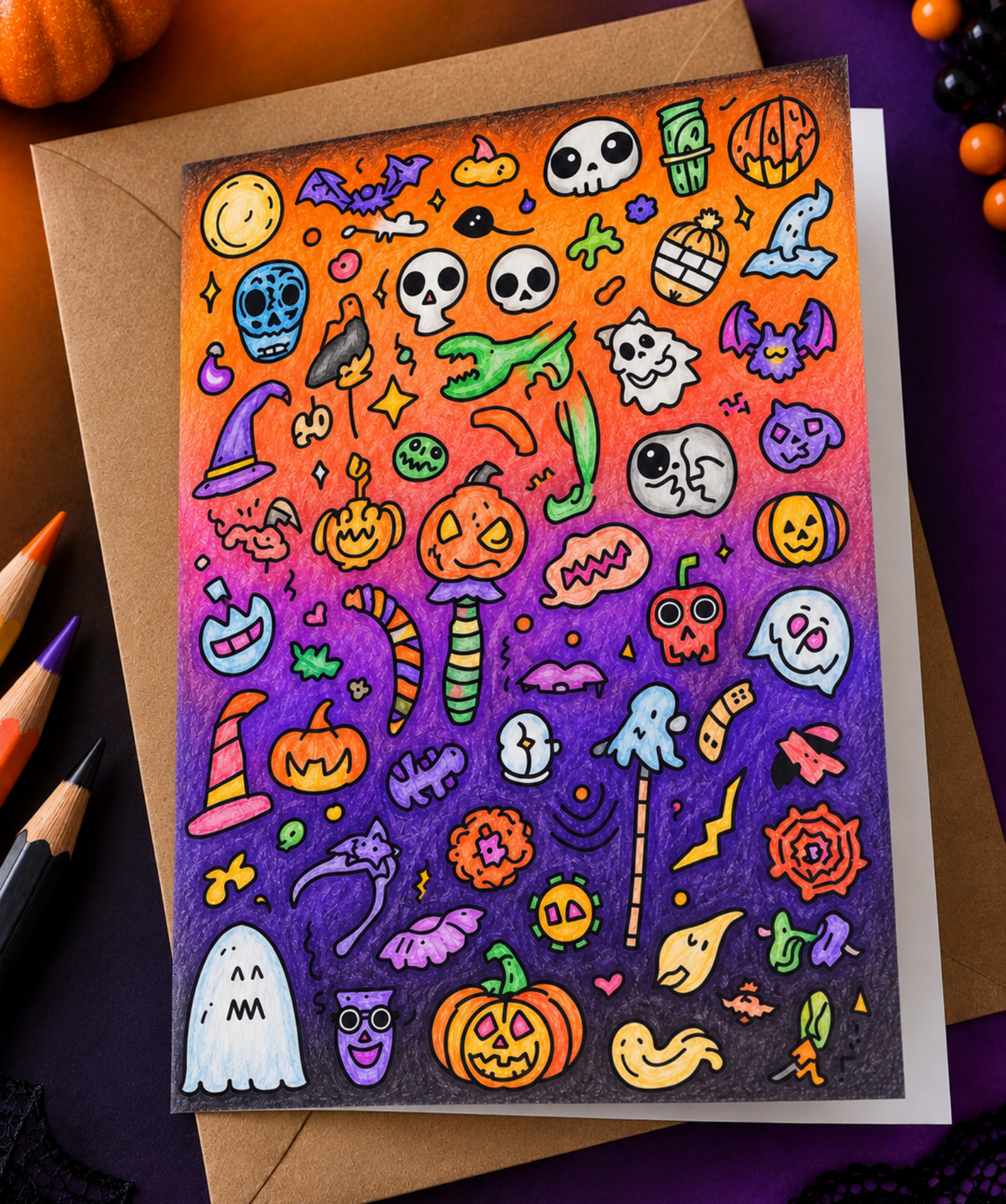 Blank Slate Card Co. Halloween greeting card product photo