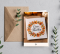 Autumn Acorn Thanksgiving Card 5x7 main product mockup