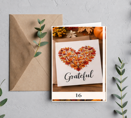Autumn Woodland Turkey Card 5x7 main product mockup