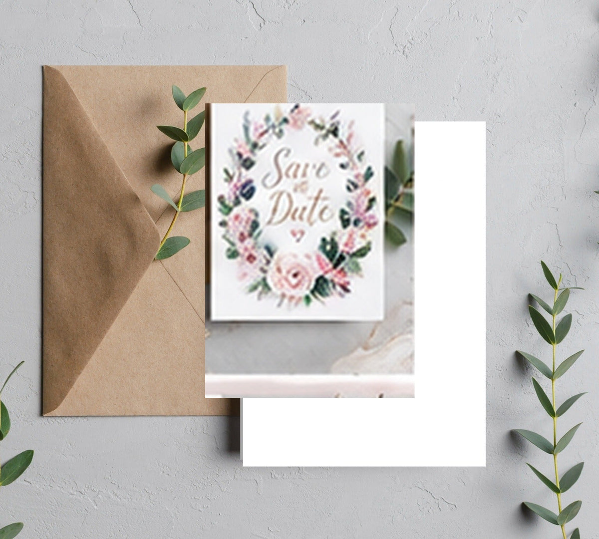 Standard Save the Date card mockup