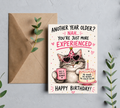 You’re Just More Experienced Funny Cat birthday greeting card mockup